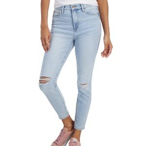 Celebrity Pink High-Rise Ripped Skinny Ankle Jeans